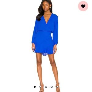 Long Sleeve Asymmetrical Skirt Dress